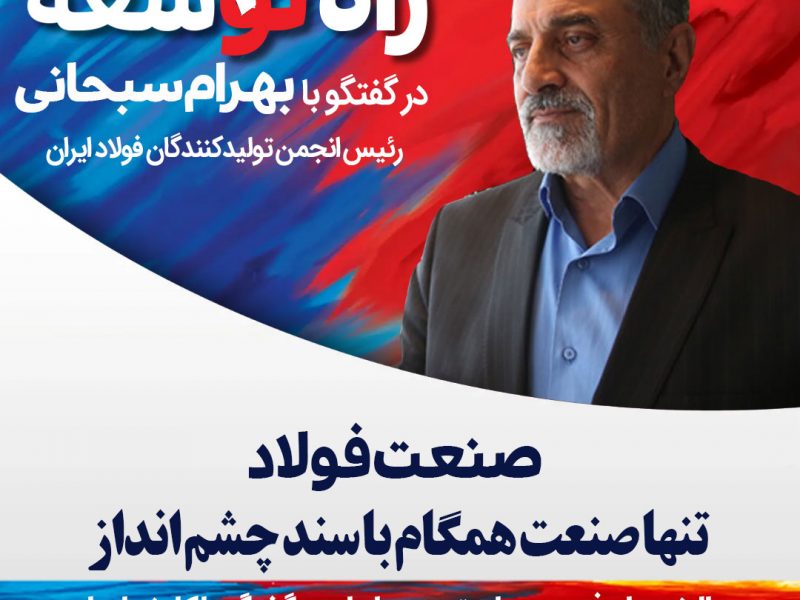 دکتر بهرام سبحانی رئیس انجمن تولیدکنندگان فولاد ایران