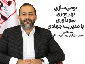 رضا طالبی مدیرعامل اپال پارسیان سنگان