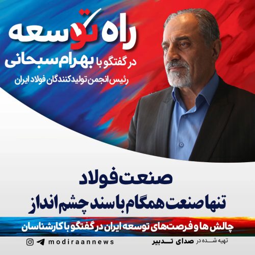 دکتر بهرام سبحانی رئیس انجمن تولیدکنندگان فولاد ایران